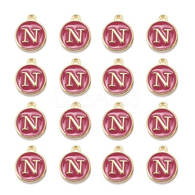 Golden Plated Alloy Enamel Charms X-ENAM-S118-08N-1