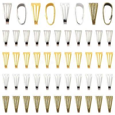 200Pcs Iron Snap on Bails IFIN-YW0003-74G-1