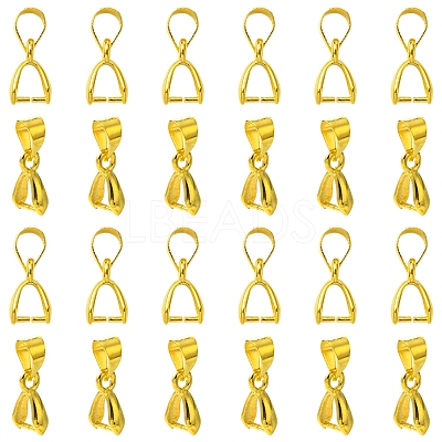 50Pcs Brass Ice Pick Pinch Bails IFIN-FS0001-47A-1