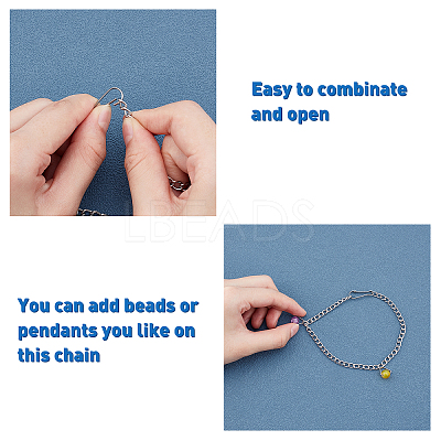 DIY 304 Stainless Steel Chain Garment Decoration Making Kits DIY-UN0002-39P-1
