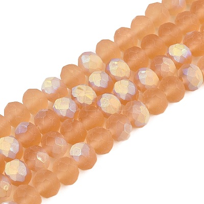 Transparent Glass Beads Strands EGLA-A044-T8mm-MB23-1