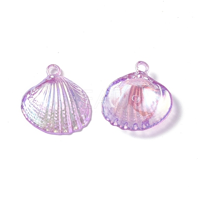 UV Plating Opaque Acrylic Pendants PACR-M003-16-1