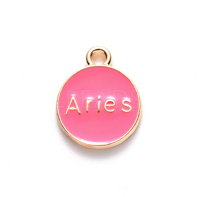 Alloy Enamel Pendants X-ENAM-S124-01B-03A-1