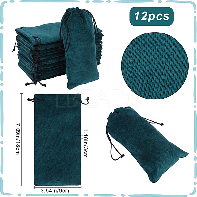 12Pcs Velvet Glasses Storage Drawstring Bag ABAG-BBC0001-16A-1
