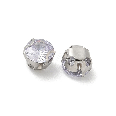 Round Stainless Steel Prong Settings STAS-M104-01C-1