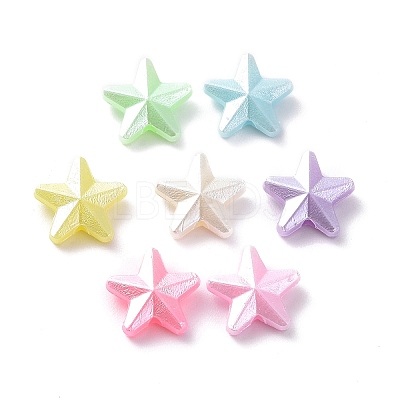 Opaque Acrylic Beads OACR-G014-13-1