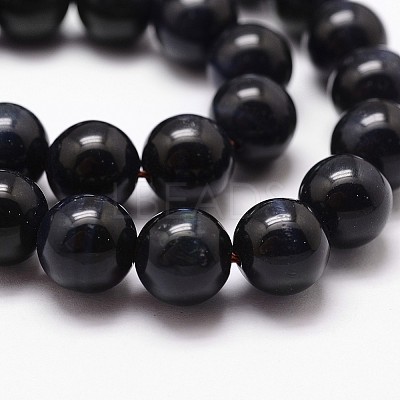 Natural Tiger Eye Bead Strands G-G735-23-10mm-05-1
