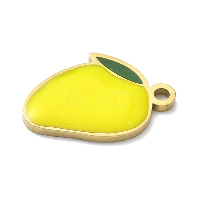 304 Stainless Steel Fruit Enamel Pendants LS-STAS-G362-04G-02-1