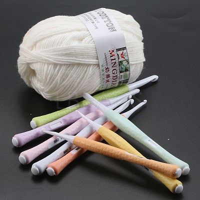8Pcs TPR Diverse Size Crochet Hooks Set PW-WG61940-01-1