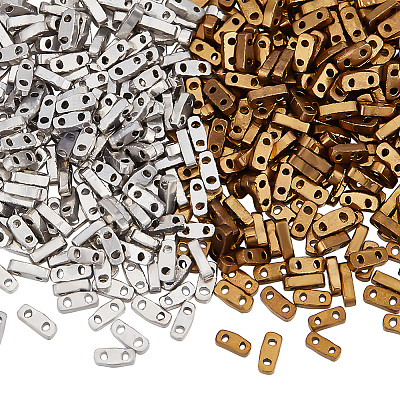960Pcs 2 Colors Electroplate Glass Seed Beads SEED-NB0002-02-1