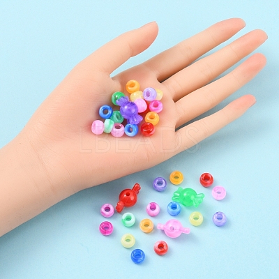 Acrylic European Beads MACR-YW0001-73-1