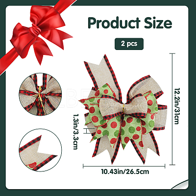Polyester Big Bowknot FIND-WH0126-414D-1