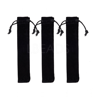 Rectangle Velvet Pouches LS-TP-WH0005-01-1