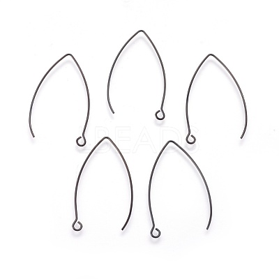 304 Stainless Steel Earring Hooks Ion Plating(IP) STAS-O119-03B-02-1