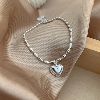 Heart Brass Charm Bracelets for Women FS-WGC35CA-01-1