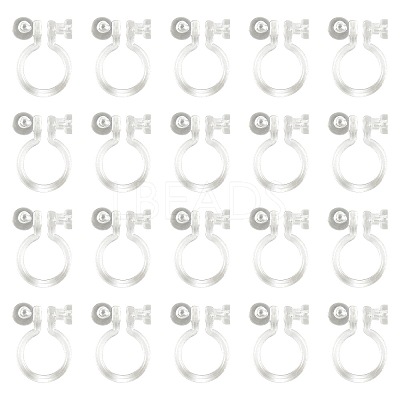 Resin Clip-on Earring Findings X1-FIND-H046-12-01-1