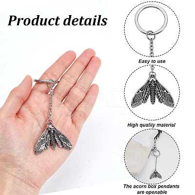 6Pcs Alloy Pendants KEYC-CA00014-1