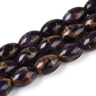 Dyed Synthetic Gemstone Beads Strands G-T144-38B-1