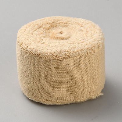 Cotton Frayed Ribbons OCOR-WH0036-46D-1