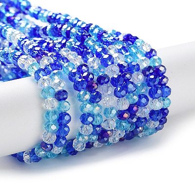Glass Beads Strands EGLA-A034-M4mm-25-1