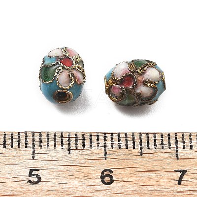 Handmade Cloisonne Beads CLB-Q002-04B-1