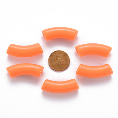 Opaque Acrylic Beads MACR-S372-001B-S025-1