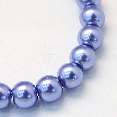 Baking Paint Glass Pearl Bead Strands HY-Q003-3mm-09-1