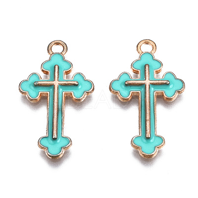 Alloy Enamel Pendants ENAM-S121-059F-1