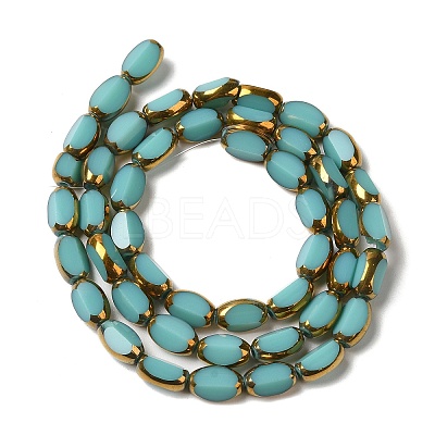 Electroplate Glass Beads Strands EGLA-P061-02A-04-1