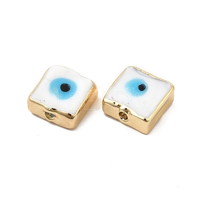 Brass Enamel Beads KK-F842-02A-1