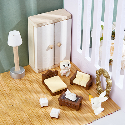 20Pcs Wood Sheet Miniature Ornaments DIY-WH0661-57C-1