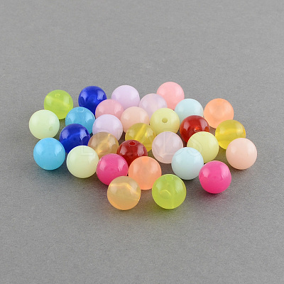 Imitation Jelly Acrylic Beads SACR-R836-18mm-M-1