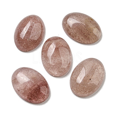Natural Strawberry Quartz Cabochons X-G-C115-01A-18-1