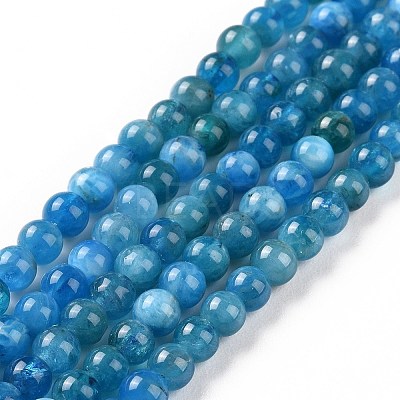 Natural Apatite Beads Strands X-G-D856-01-4mm-A-1