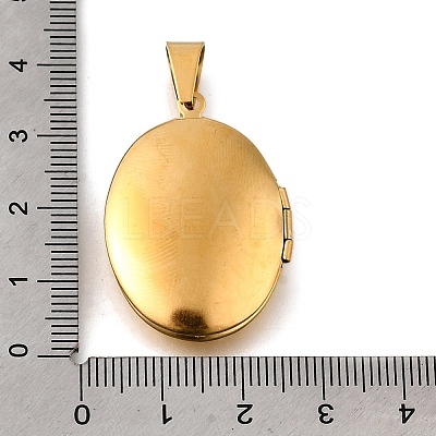 316 Stainless Steel Locket Pendants X-STAS-C123-01B-G-1