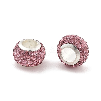 Rondelle Polymer Clay European Beads FIND-U001-01B-1