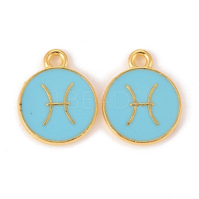 Alloy Enamel Pendants ENAM-S124-01B-16H-1