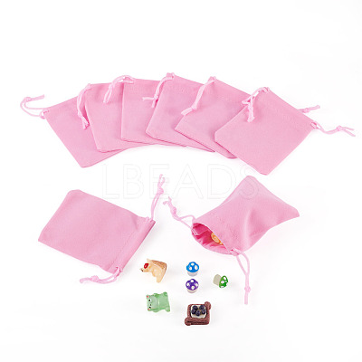 20Pcs Rectangle Velvet Drawstring Pouches TP-TA0001-03A-1