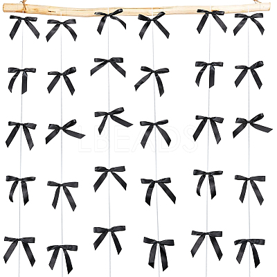 6Pcs Polyester Bowknot Hanging Streamer AJEW-SP0002-71A-1