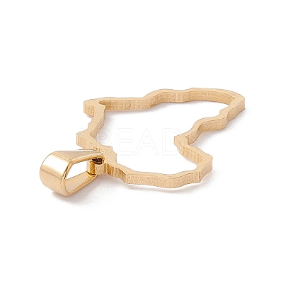 PVD Vacuum Plating 304 Stainless Steel Pendants STAS-G284-02G-1