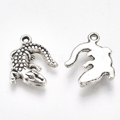 Tibetan Style Alloy Pendants X-TIBE-Q094-02AS-RS-1