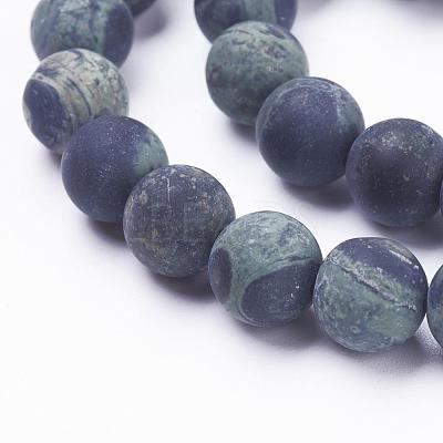 Natural Kambaba Jasper Beads Strands G-F520-53-10mm-1