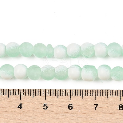 Frosted Crackle Glass Beads X1-GLAA-U001-8mm-M01-1