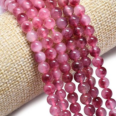 Natural Malaysia Jade Beads Strands G-L645-C01-6mm-30-1