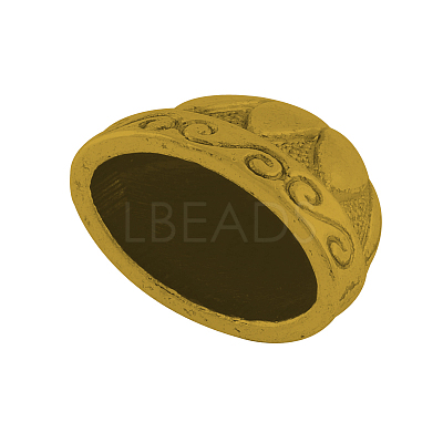 Tibetan Style Alloy Bead Cones TIBE-00748-AG-LF-1