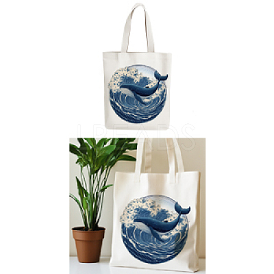 Canvas Women's Tote Bags ABAG-WH0056-002-1