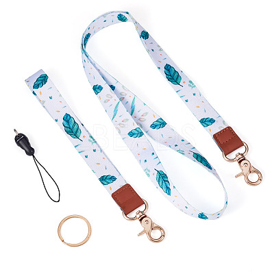 1 Set Polyester Mobile Straps HJEW-TA0001-40B-1