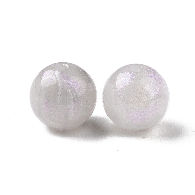 Opaque Acrylic Beads OACR-E014-19B-04-1