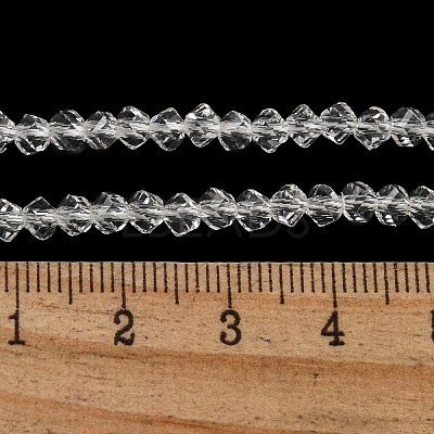 Electroplate Glass Beads Strands GLAA-Q105-04Z-1