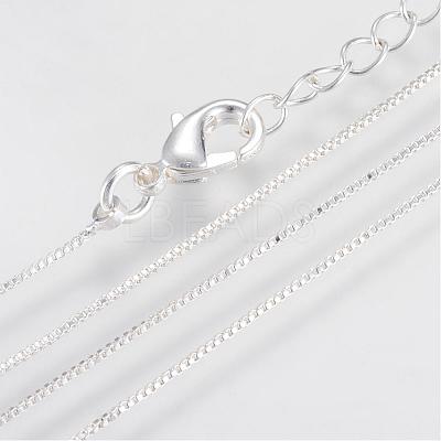 Brass Box Chains Necklaces MAK-R014-S-1